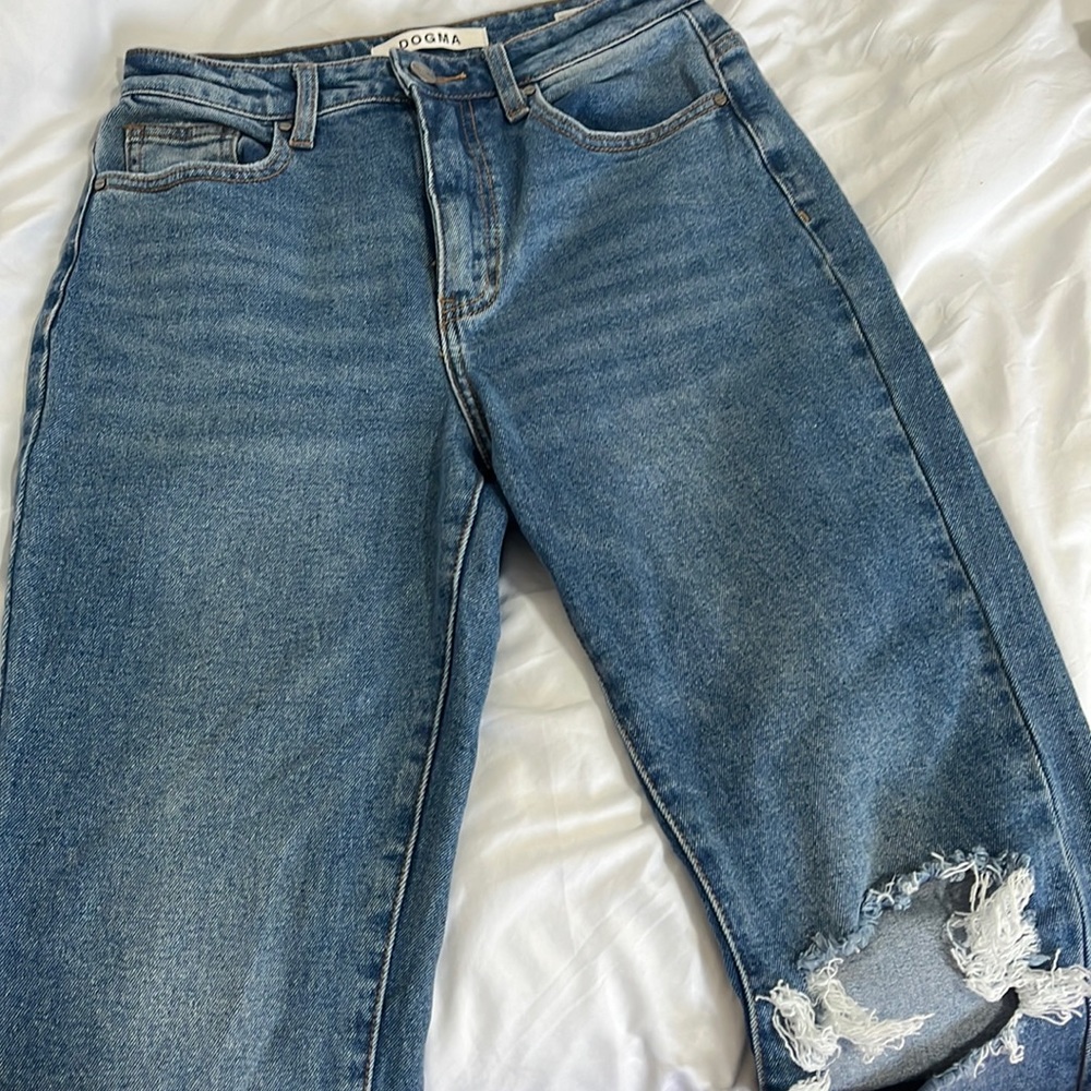 High waisted flare jeans